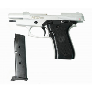 СХП Охолощенный пистолет Retay Mod 84 Beretta 84FS, кал. 9 мм, хром СХП Охолощенный пистолет Retay Mod 84 Beretta 84FS, кал. 9 мм, хром