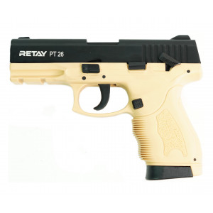 СХП Охолощенный пистолет Retay PT26 Full-auto Taurus, кал. 9 мм, желтый СХП Охолощенный пистолет Retay PT26 Full-auto Taurus, кал. 9 мм, желтый