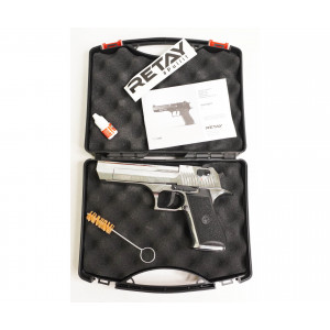 СХП Охолощенный пистолет Retay Eagle X Desert Eagle, кал. 9 мм, никель СХП Охолощенный пистолет Retay Eagle X Desert Eagle, кал. 9 мм, никель