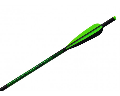 Стрела арбалетная микс карбон Centershot Toxic 16" Half Moon Nock